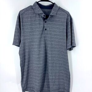 Lululemon Athletica Gray Polo Shirt Classic Knit Design